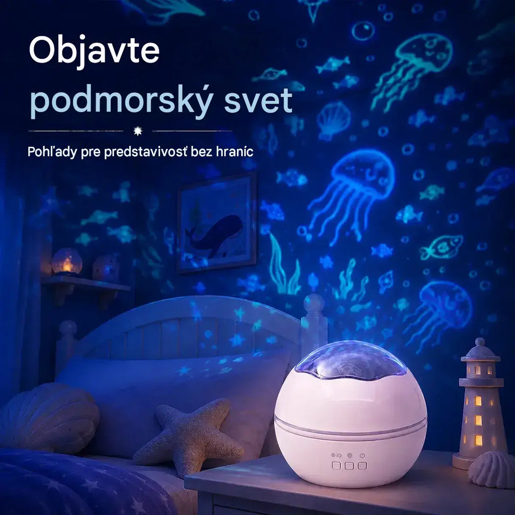 🌠✨Projektor hvězdné oblohy, noční světlo ⎜ Rotační LED lampa🎁