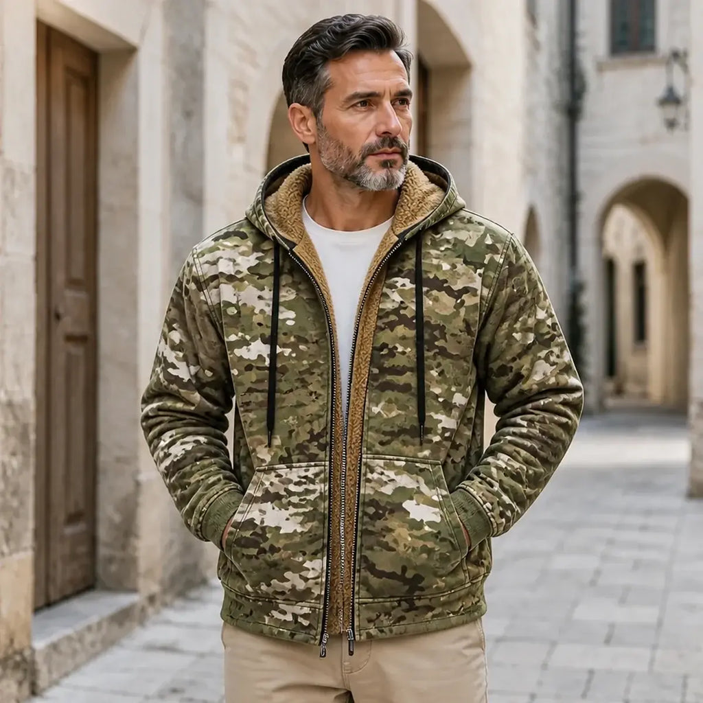🧥✨【S-5XL】🔥Nová pánská módní retro mikina s kapucí a zipem s 3D digitálním tiskem