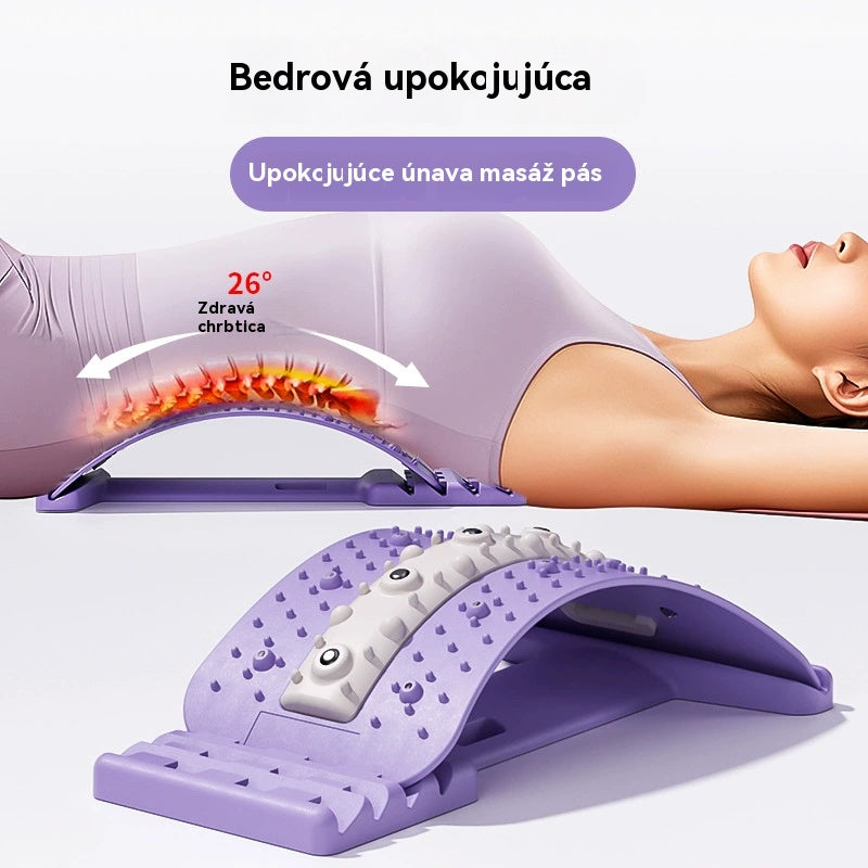 Lumbální relaxační strečink - Korekce páteře, masážní přístroj na hrbatá záda