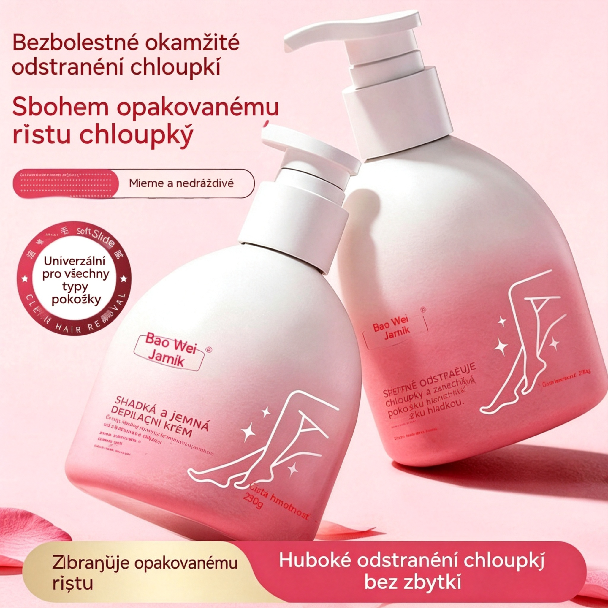 ✨Jemná a k pokožce šetrná sada na odstraňování chloupků | Časově omezená nabídka🎁