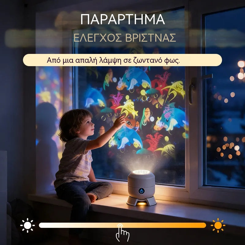 ✨2026 Dynamicky rotující LED projektorová lampa!