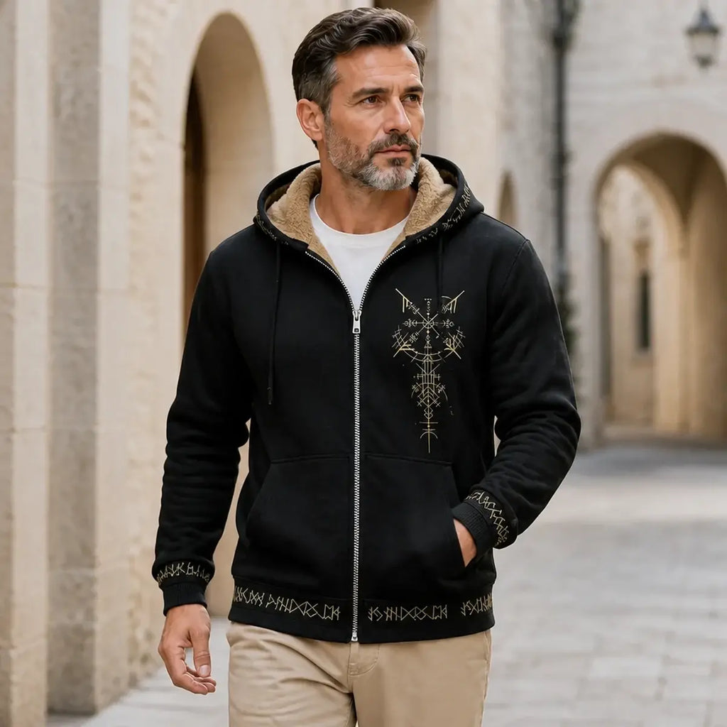 🧥✨【S-5XL】🔥Nová pánská módní retro mikina s kapucí a zipem s 3D digitálním tiskem