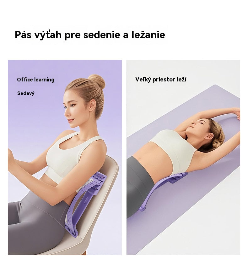 Lumbální relaxační strečink - Korekce páteře, masážní přístroj na hrbatá záda