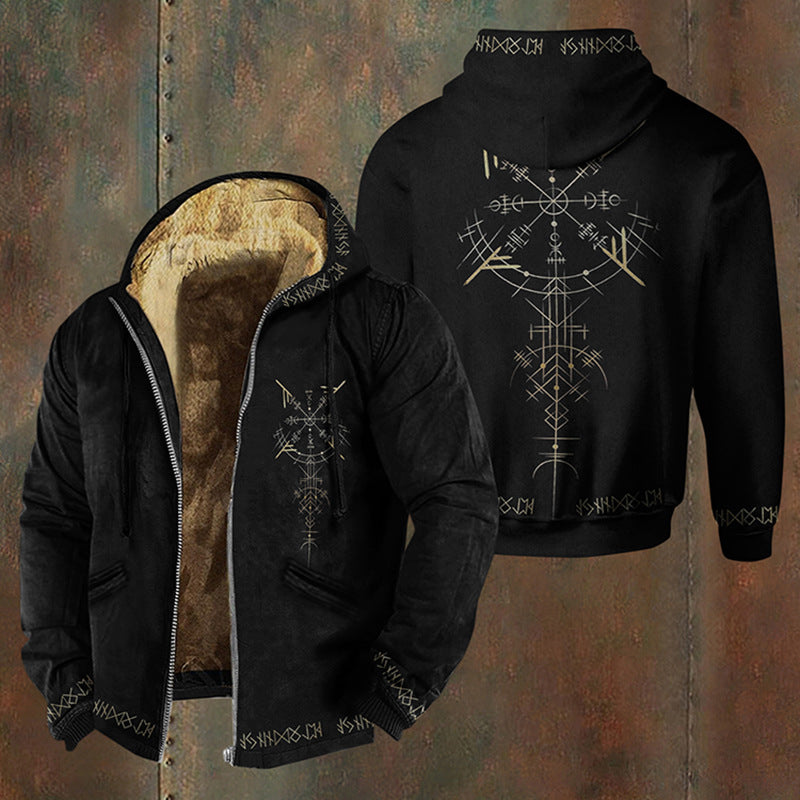 🧥✨【S-5XL】🔥Nová pánská módní retro mikina s kapucí a zipem s 3D digitálním tiskem