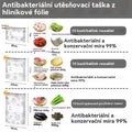 【30 kusů】Sáček z hliníkové fólie potravinářské kvality se zipem pro zachování čerstvosti, vhodný do domácí lednice