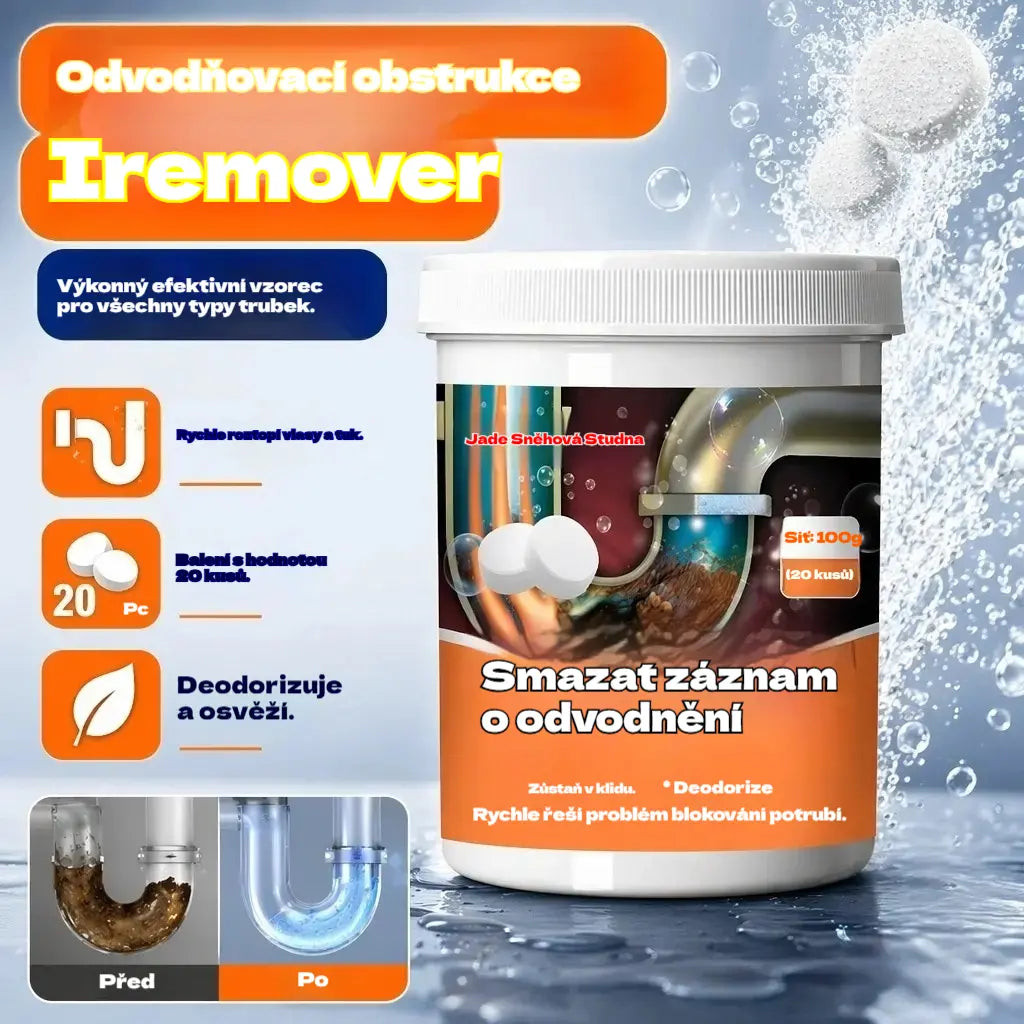🔥50% SLEVA ❤️ Výkonné šumivé čisticí tablety