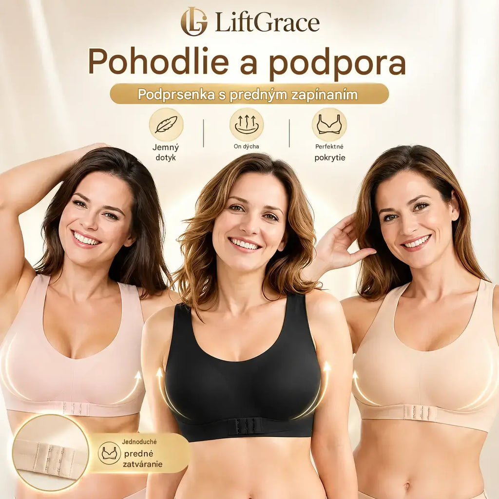 🎉 Poslední den! Sleva 50 % na podprsenku se zapínáním vpředu, překříženými zády a vysokou oporou.