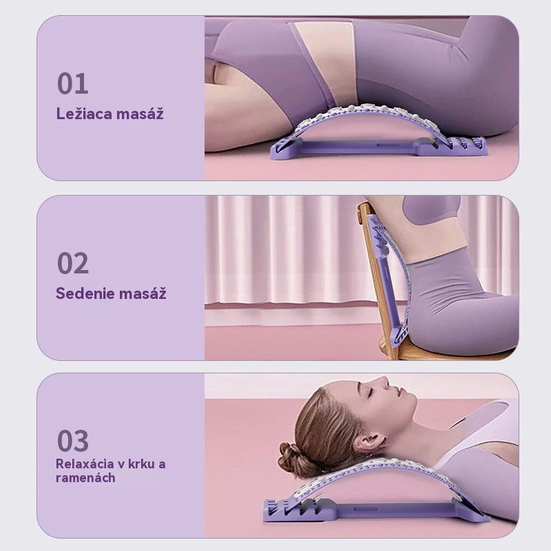 Lumbální relaxační strečink - Korekce páteře, masážní přístroj na hrbatá záda